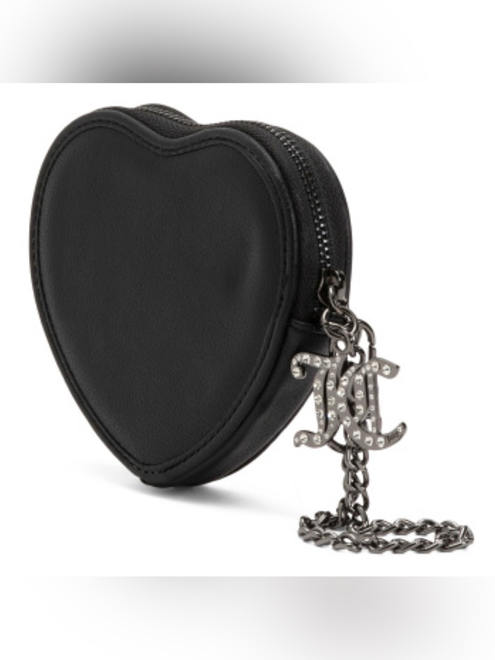JUICY COUTURE NWT TAKING THE LEAD mirror inside half moon CARD HOLDER Wallet. - Picture 2 of 9